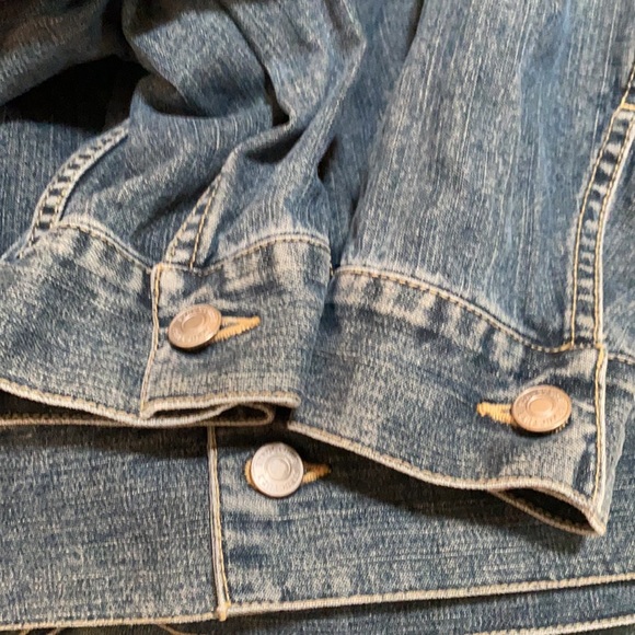 Structure jeans blue denim jacket men vintage L - Picture 12 of 12